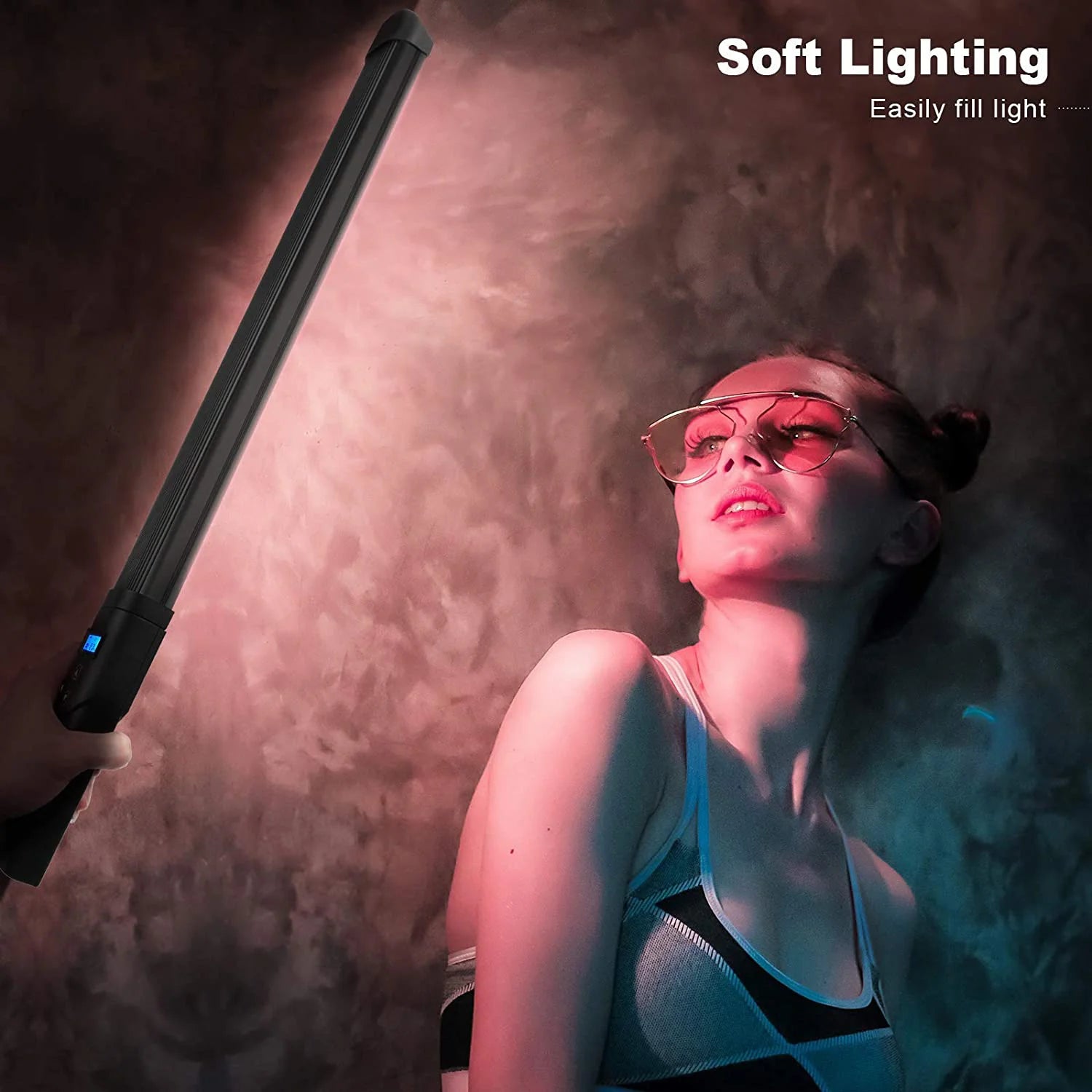 Tripé Fotografia Light Stick 20"50cm Handheld Light Wand RGB LED