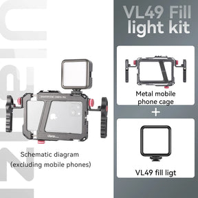 Ulanzi Lino Universal SmartPhone Cage Capa protetora com alça lateral