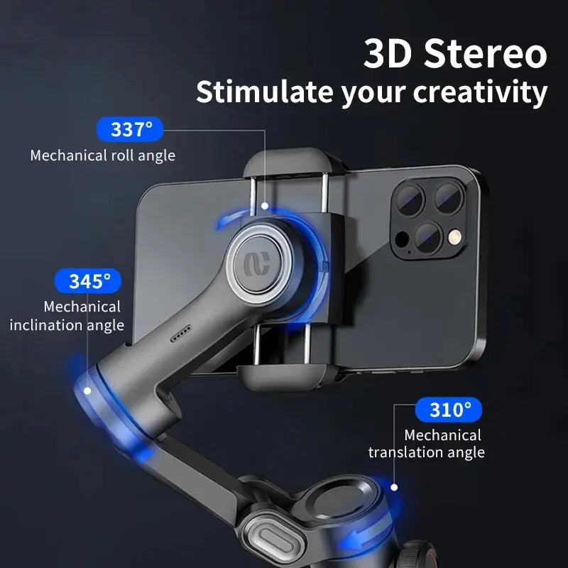 Gimbal Stabilizer SmartXE para Smartphone para iPhone Android  AOCHUAN 3-Axis Handheld